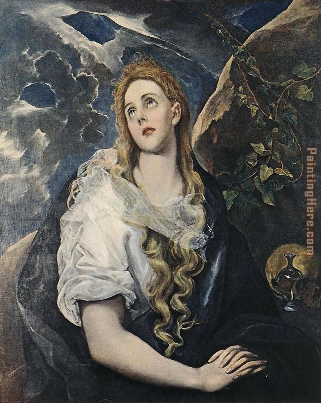 Saint Mary Magdalene By El Greco painting - Unknown Artist Saint Mary Magdalene By El Greco art painting